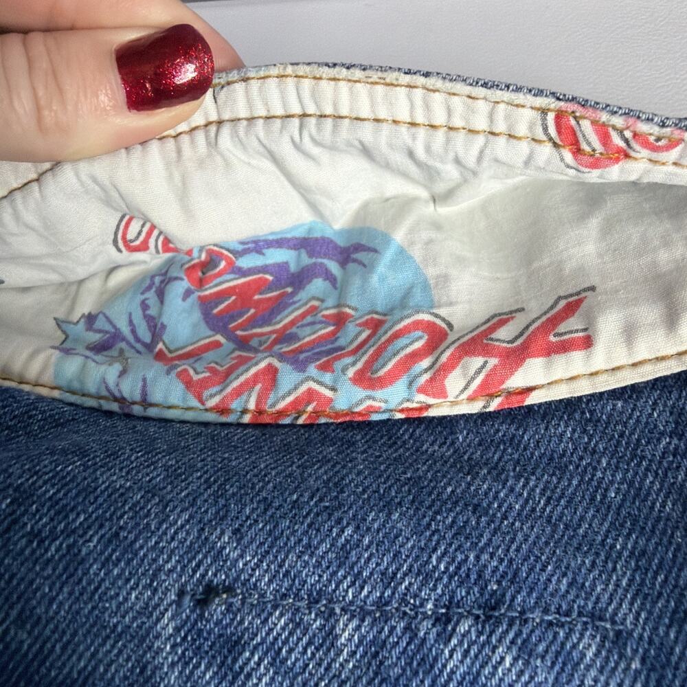 Planet Hollywood Las Vegas Denim Trucker Jacket Adult Medium Jean Vintage 90s - Picture 10 of 11